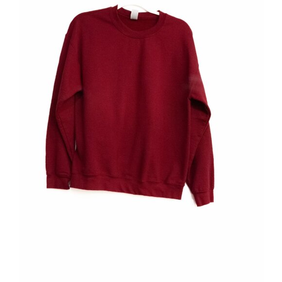 Vintage Red Crewneck Sweatshirt With Bold Number 4 Print On Back - Picture 1 of 8